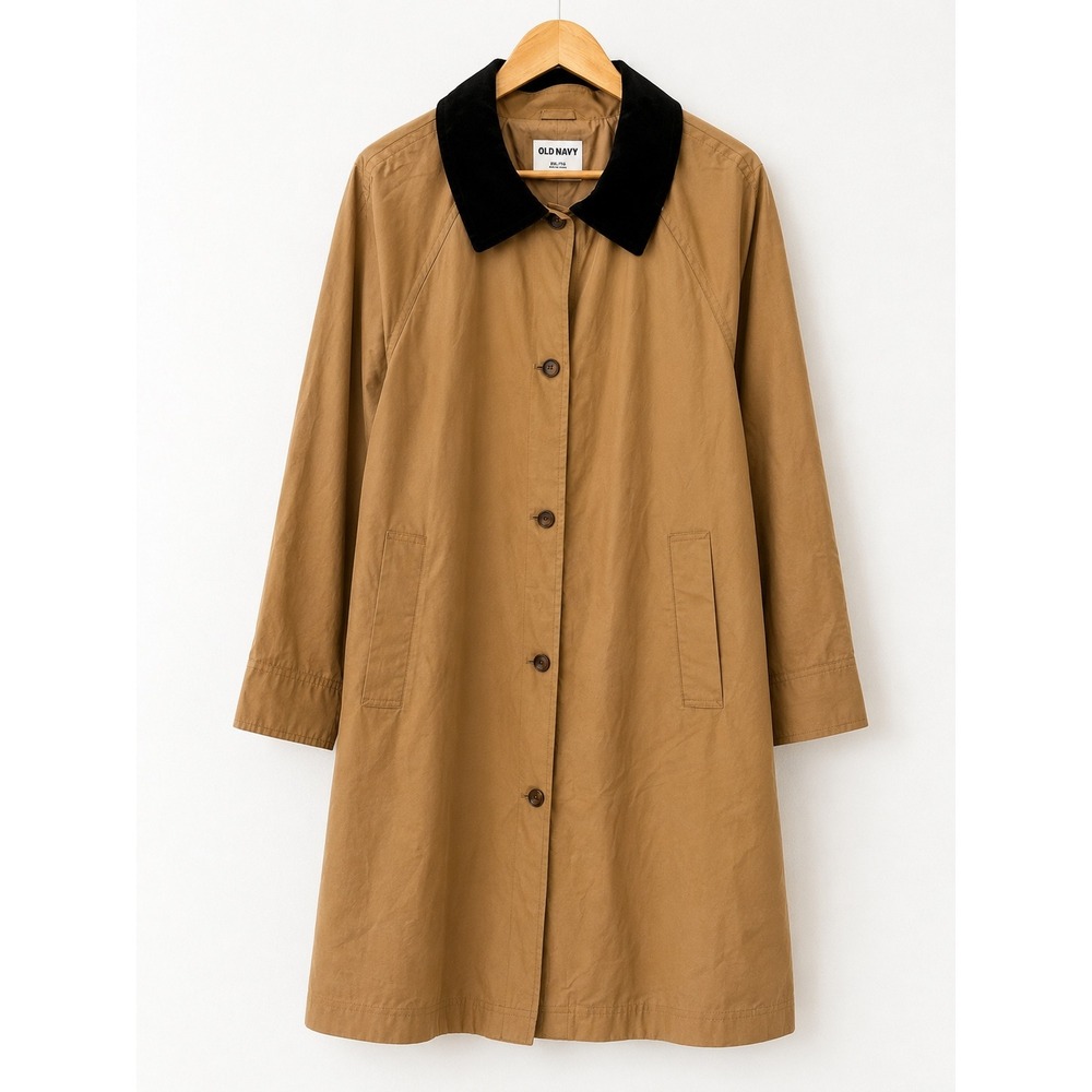 Old Navy XXL Tall Water Resistant Barn Coatβ Tan Corduroy Collar Jacket NEW